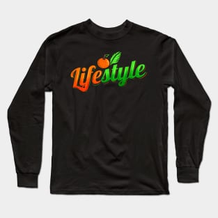 Vegetarian And Vegan Lifestyle - Go Vegan Long Sleeve T-Shirt